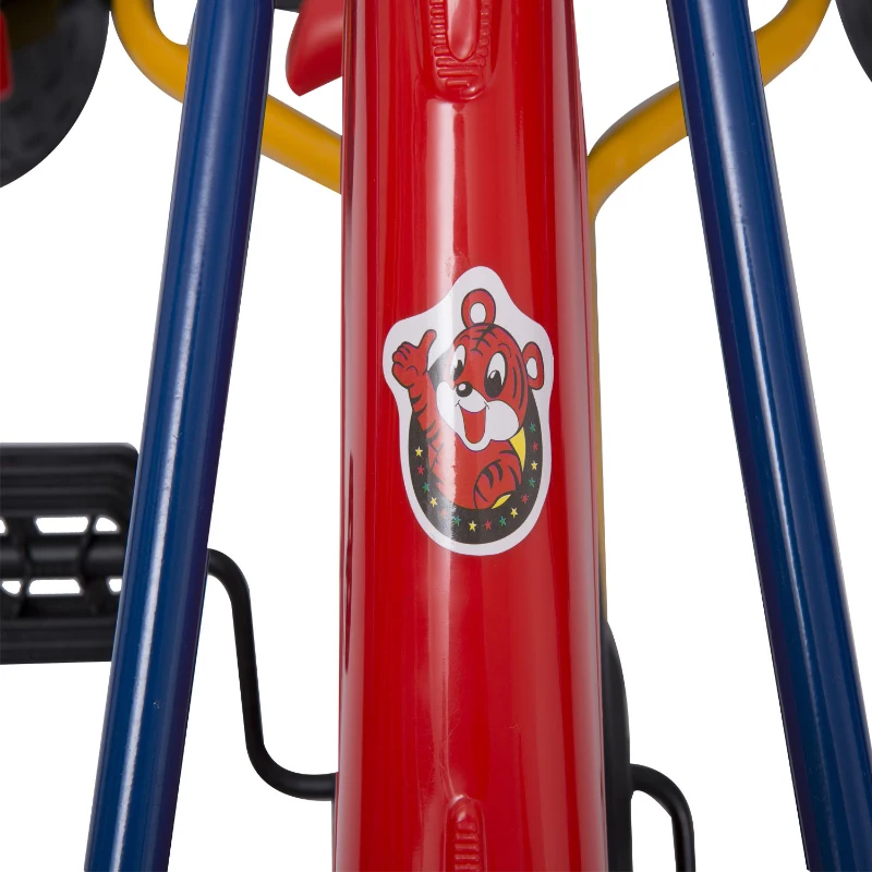 HOMCOM Kids Ride Pedal Go Kart W/ Hand Brake-Red/Black