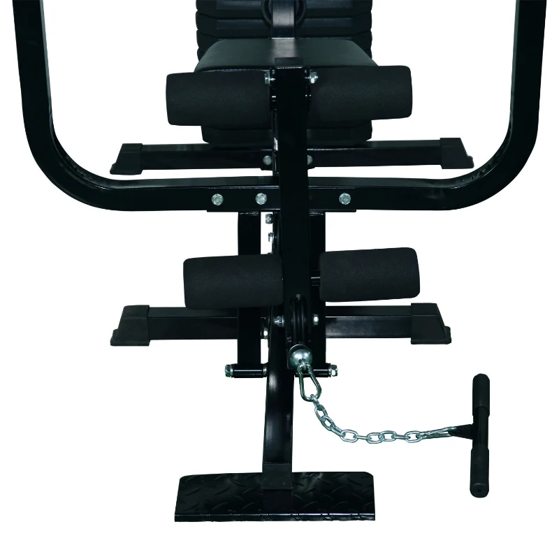 HOMCOM Multi Gym Workstation Home Workout Station Toning Body Building Strength Training Machine 40 kg Weight Plates