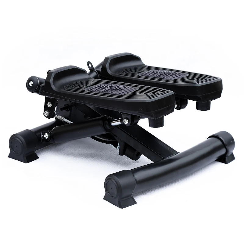 HOMCOM Mini Stepper W/Training Ropes-Black