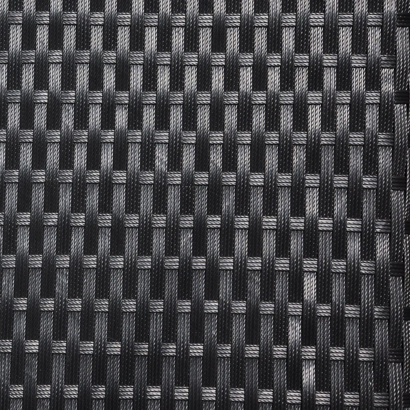 Outsunny 2 Seater Rattan Outdoor Garden Patio Swinging Hammock Furniture Chair Bench Bed Lounger - Black