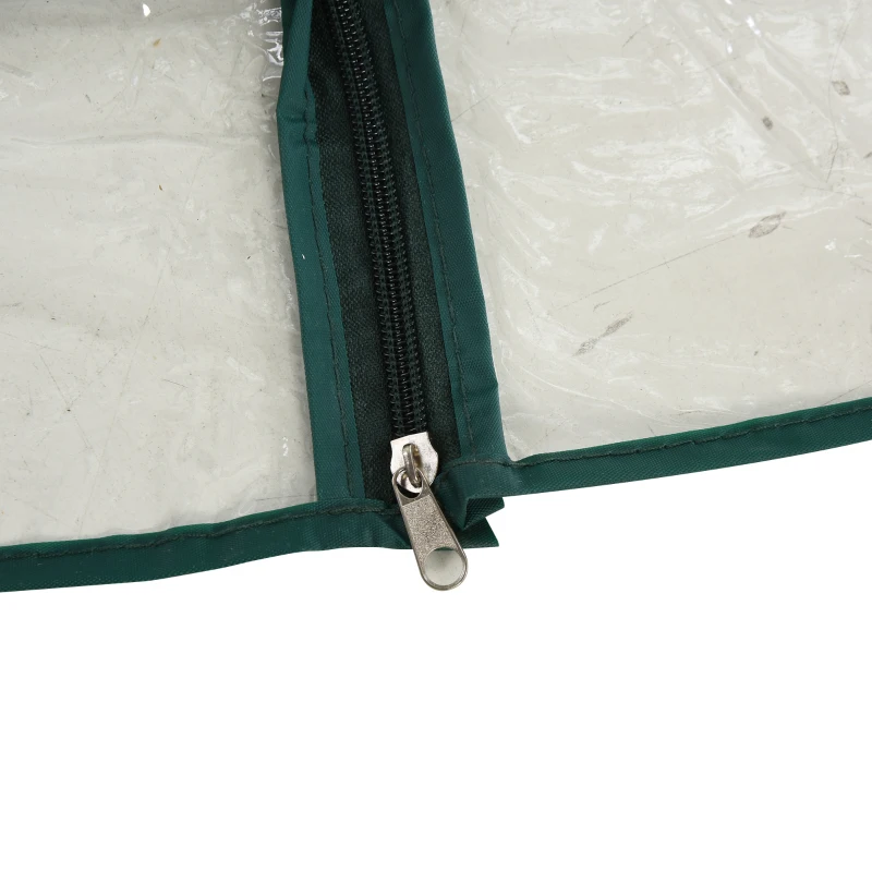 Outsunny Tomato Greenhouse with Roll-up Door, Mini Greenhouse with PVC Cover, Outdoor Grow House Small Green House for Yard, Balcony, Garden, 100 x 50 x 150cm, Clear
