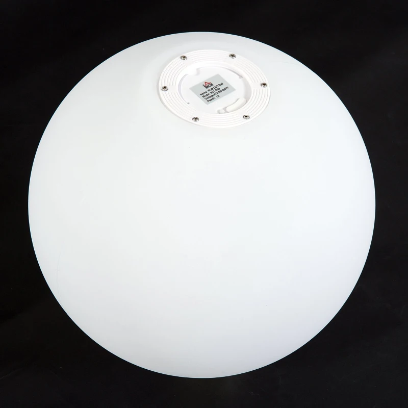 HOMCOM 16 RGB LED Ball Light, Colour Changing Mood Lamp (Globe Shape) with Rechargeable Battery, Remote Control - φ40 cm