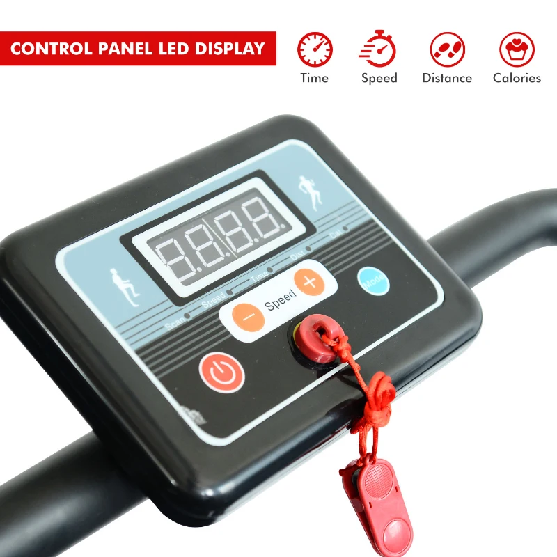 HOMCOM Unisex Motorised Electric Treadmill