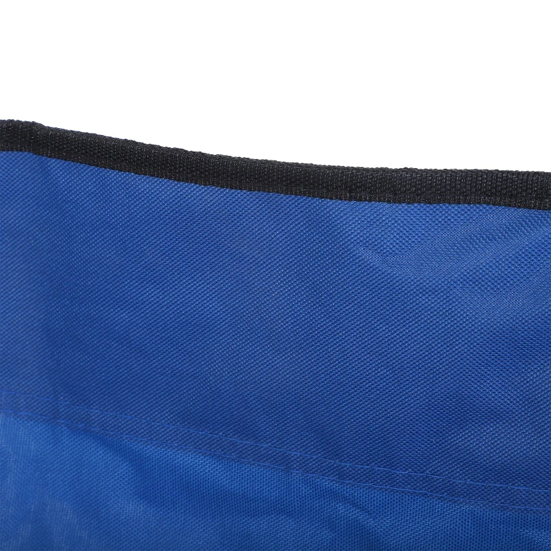 Outsunny 4 Seat Sport Bench Camp Seat Folding Portable Camping Chair with Carrying Case - Blue