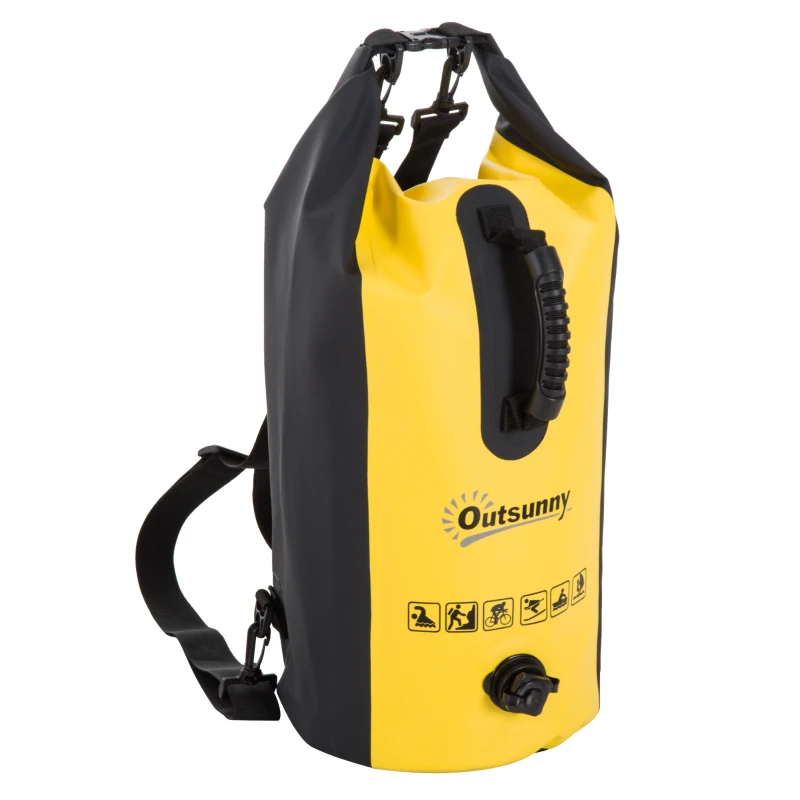 Outsunny Dry Bag, 20L, PVC-Yellow