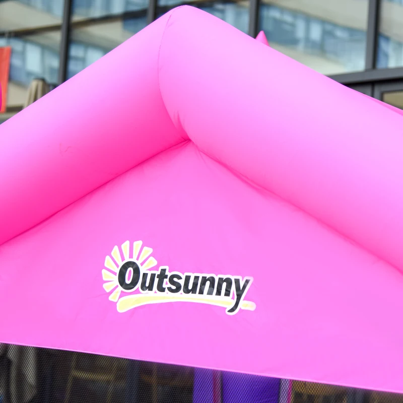 Outsunny Bounce Castle Inflatable Trampoline Slide for Kids w/ inflator 3.5 x 2.5 x 2.7m