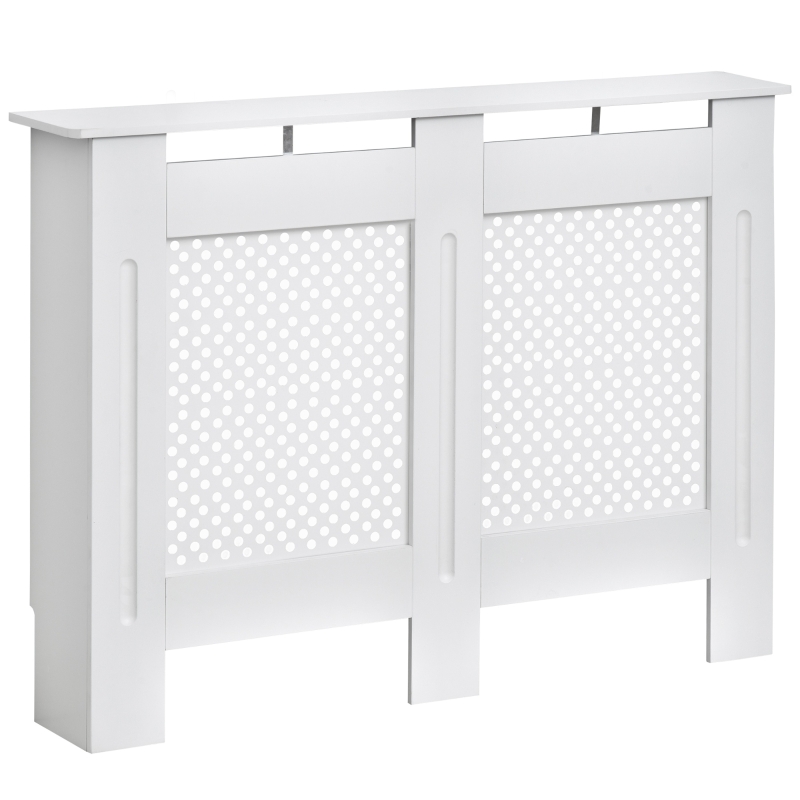 HOMCOM 111.5L X 19W X 82H cm MDF Radiator Cover-White