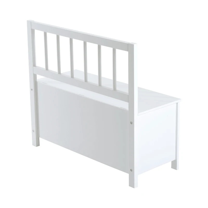 HOMCOM 85L x 35W x 75H cm Entryway Storage Bench-White