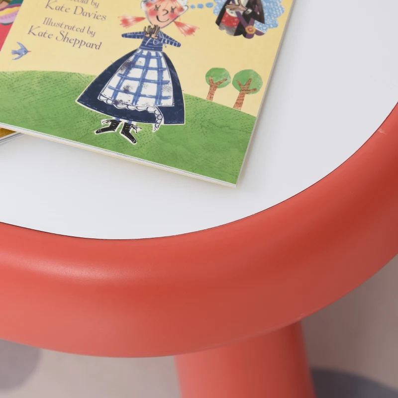 HOMCOM Toddlers Eraser Board HDPE Table & Chairs Set