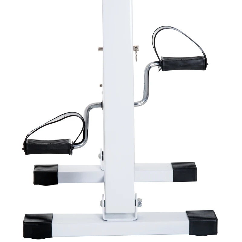 HOMCOM Exercise Bike With LCD Display-White