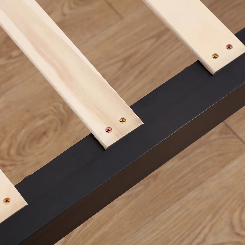 HOMCOM Sofa Bed Chaise Linen Lounge Leisure Foldable Convertible Wood Pillow-Grey