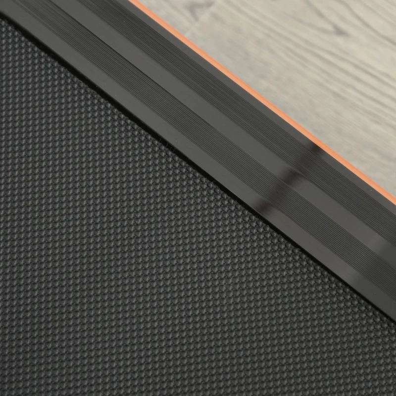 HOMCOM Folding Manual Treadmill Fitness Walking Machine Home Office Exercise Workout Adjustable Height w/ LCD Display Black&White