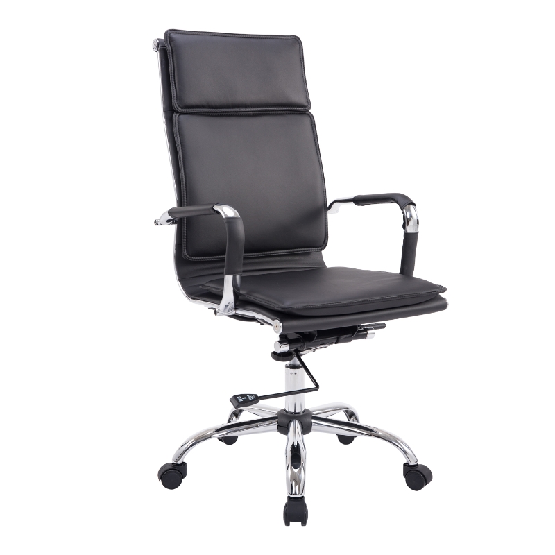 HOMCOM Executive Office Chair PU Leather-Black