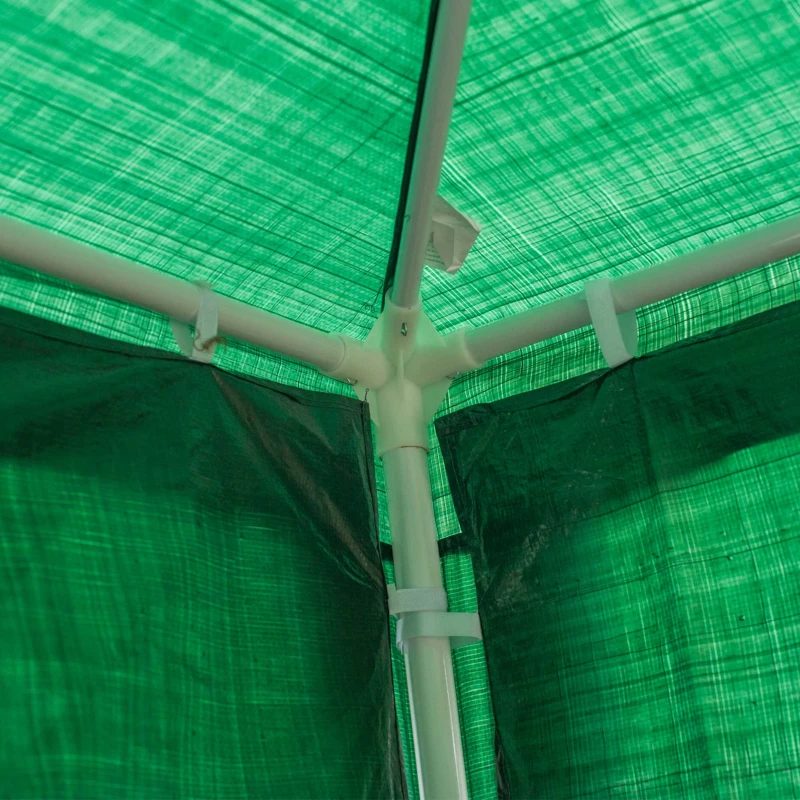Outsunny 9 x 3 m Party Tent Gazebo Marquee Outdoor Patio Canopy Shelter with Windows and Side Panels Deep Green