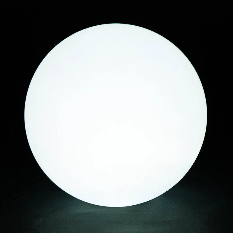 HOMCOM 16 RGB LED Ball Light, Colour Changing Mood Lamp (Globe Shape) with Rechargeable Battery, Remote Control - φ40 cm