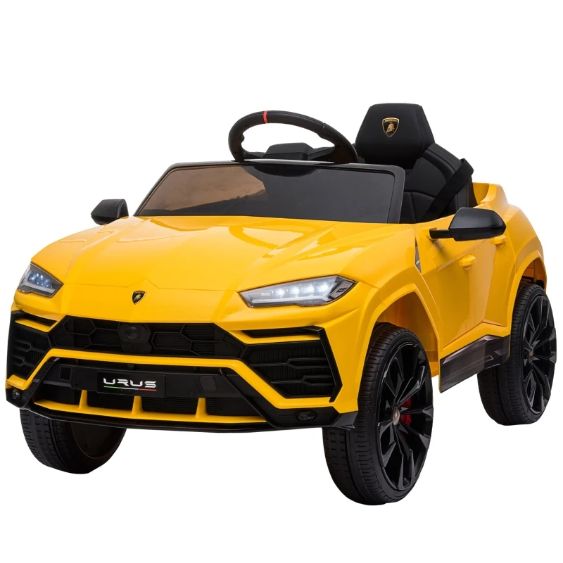 HOMCOM Kids Electric Ride On Car 12V Lamborghini Urus Car Toy w/ Remote Control
