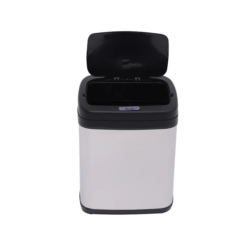 HOMCOM 15L LUXURY Automatic Sensor Dustbin Kitchen Waste Bin Rubbish Trashcan Auto Dustbin Stainless Steel with Bucket 33*25*37.5CM