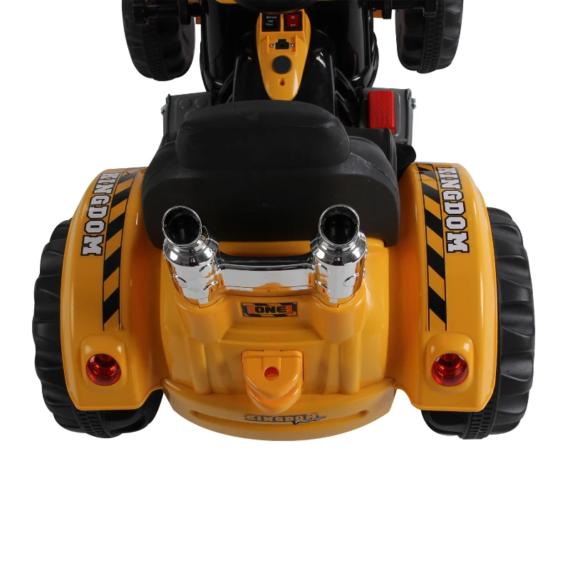 HOMCOM Kids Ride On Excavator, 6V-Yellow