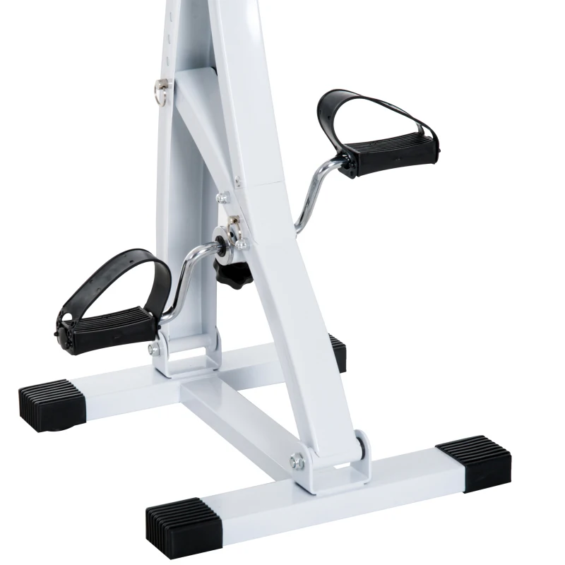 HOMCOM Exercise Bike With LCD Display-White