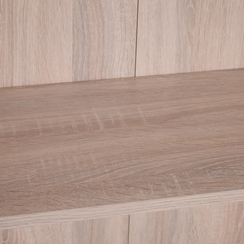 HOMCOM 4-Tier Bookshelf Wood Rack Bookcase