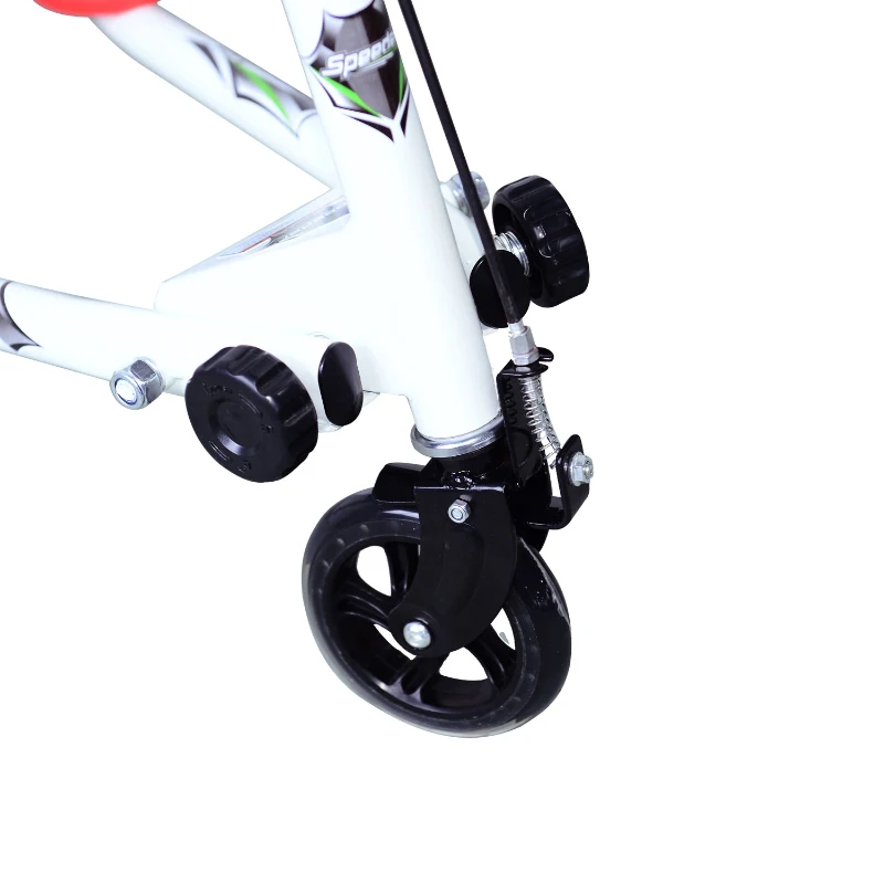 HOMCOM Outdoor Push Stunt Scooter 2 Wheels Fixed Bar 360° Street Commuter Street Push Scooter For Adult Teen Urban Scooter - Red