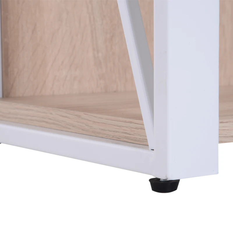 HOMCOM 4-Tier Bookshelf Wood Rack Bookcase