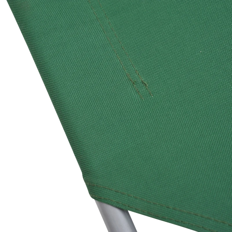 PawHut Raised Dog Bed Cat Elevated Lifted Portable Folding Steel Frame Cloth Cover Comfortable Green
