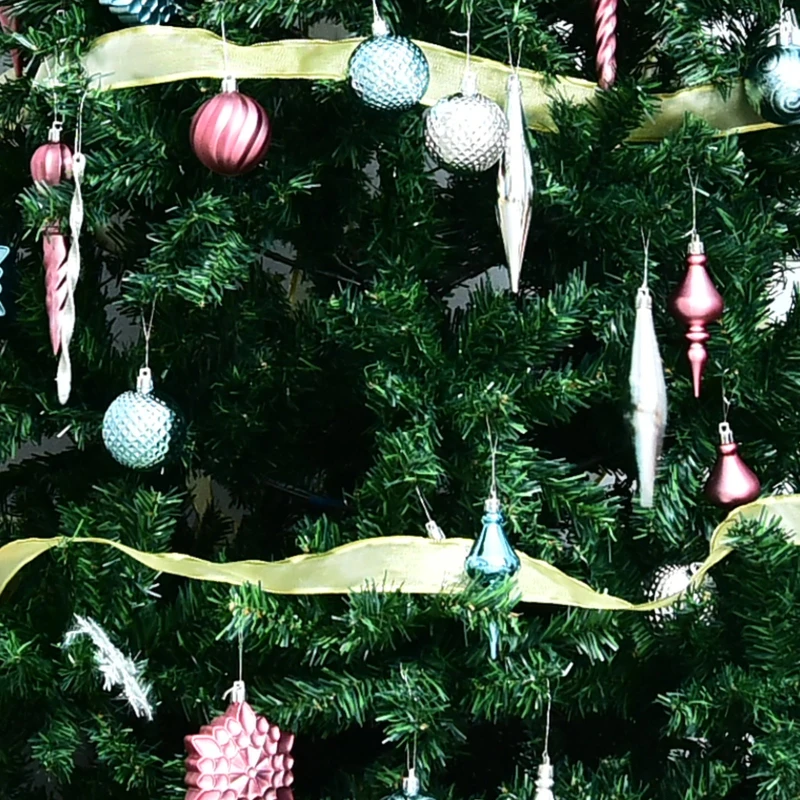 HOMCOM 6FT Artificial Christmas Tree Plain Spruce with 1000 PVC Tips Metal Base Stand