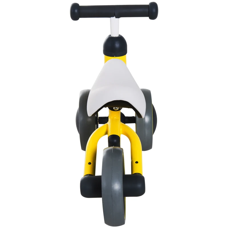 HOMCOM Baby Toddler Balance Bike Ride On Walker 3 Wheel Push Bike Kids First Bike Birthday Toy Gift for 1-2 Years Yellow