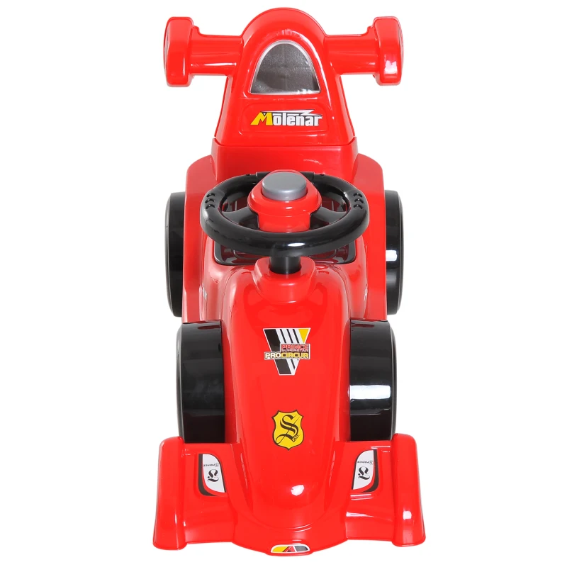 HOMCOM Kids Push Ride On Car W/Horn-Red