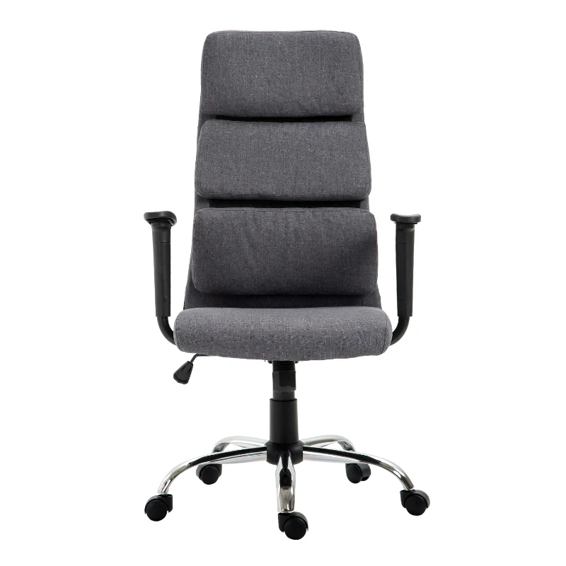 HOMCOM Executive Office Chair, Linen-Grey