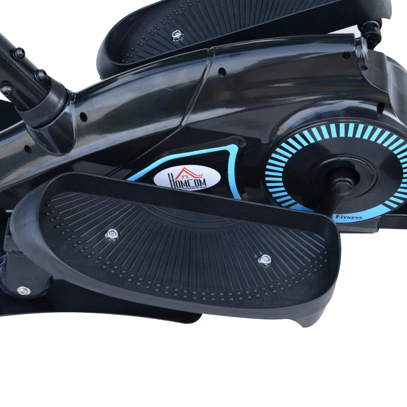 HOMCOM Elliptical Trainer W/ LCD Display, Magnetic Resistance-Black