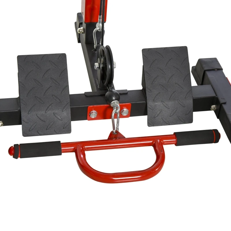 HOMCOM Power Tower Dip Station, Pull Up & Push Up & Dip Station for Home, Gym Multi-Function Strength Training Fitness, Commercial Workout for Arms, Legs, Back, Waist, Buttocks, Abdomen Exercise