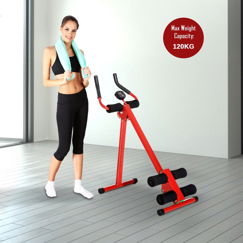 HOMCOM Power Plank-Black/Red