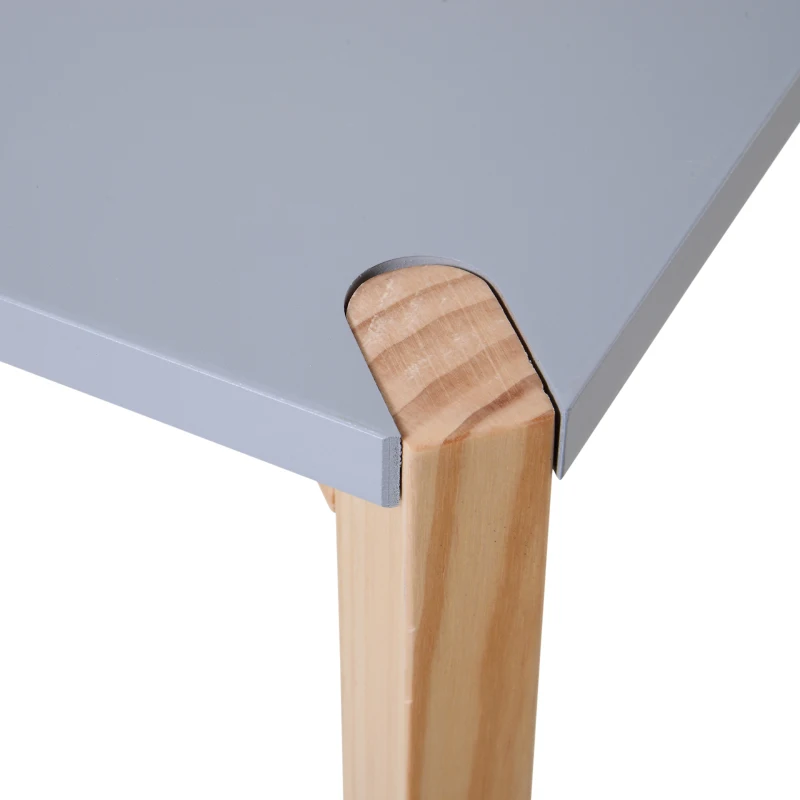 HOMCOM MDF Minimalistic Side Coffee Table Grey