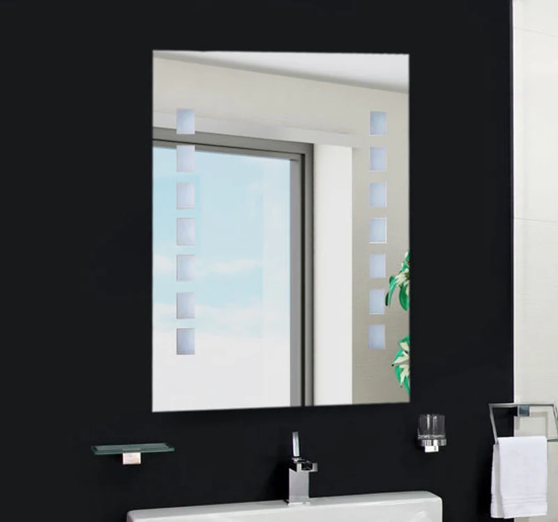 HOMCOM LED Illuminated Bathroom Infrared Sensor Mirror Dustproof Light 60×80x4CM New