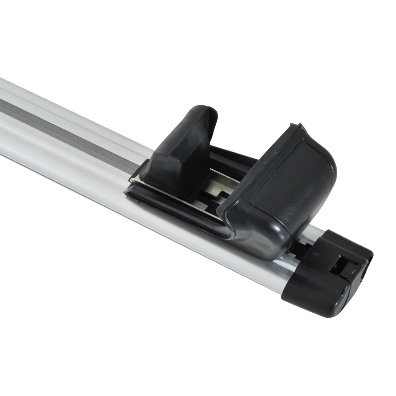 Outsunny 125Lx12.5Wx7H cm Cross Bar Roof Rail Rack-Silver