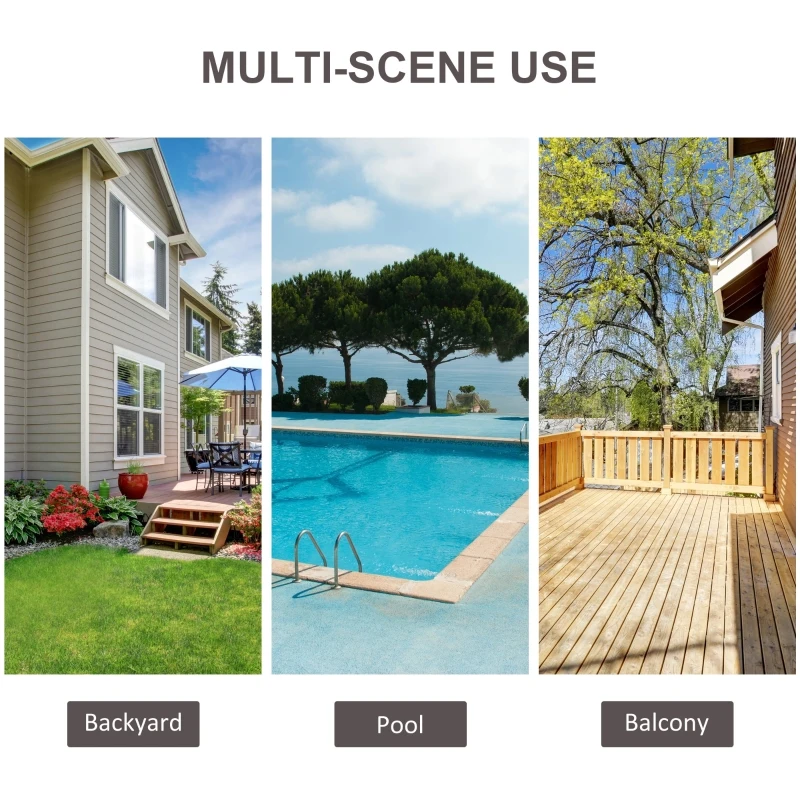 Outsunny 2-Seater Rattan Sofa  Furniture Set W/Cushions, Steel Frame-Brown