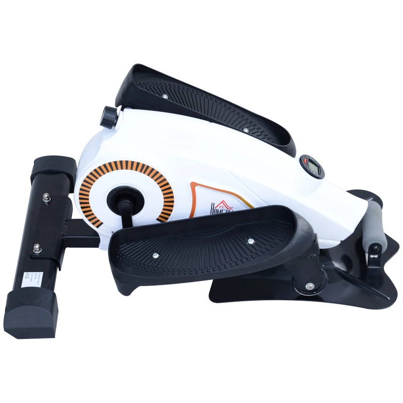 HOMCOM Elliptical Cross Trainer W/LCD Display-Black/White