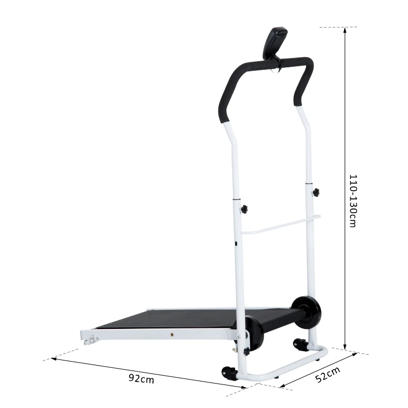 HOMCOM Foldable Treadmill W/LCD Screen-Black