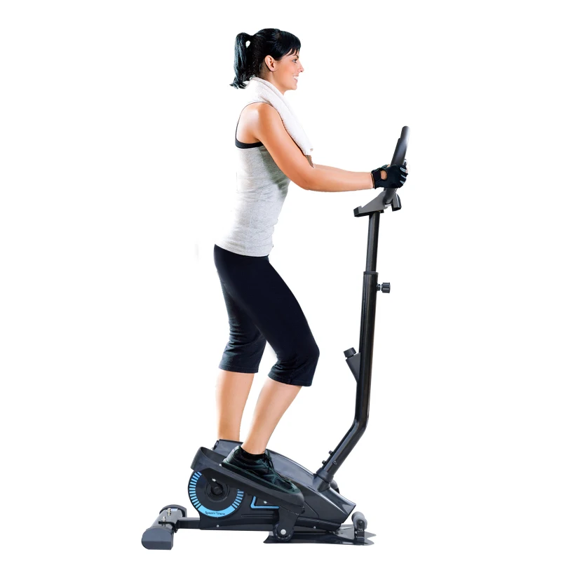 HOMCOM Elliptical Trainer W/ LCD Display, Magnetic Resistance-Black
