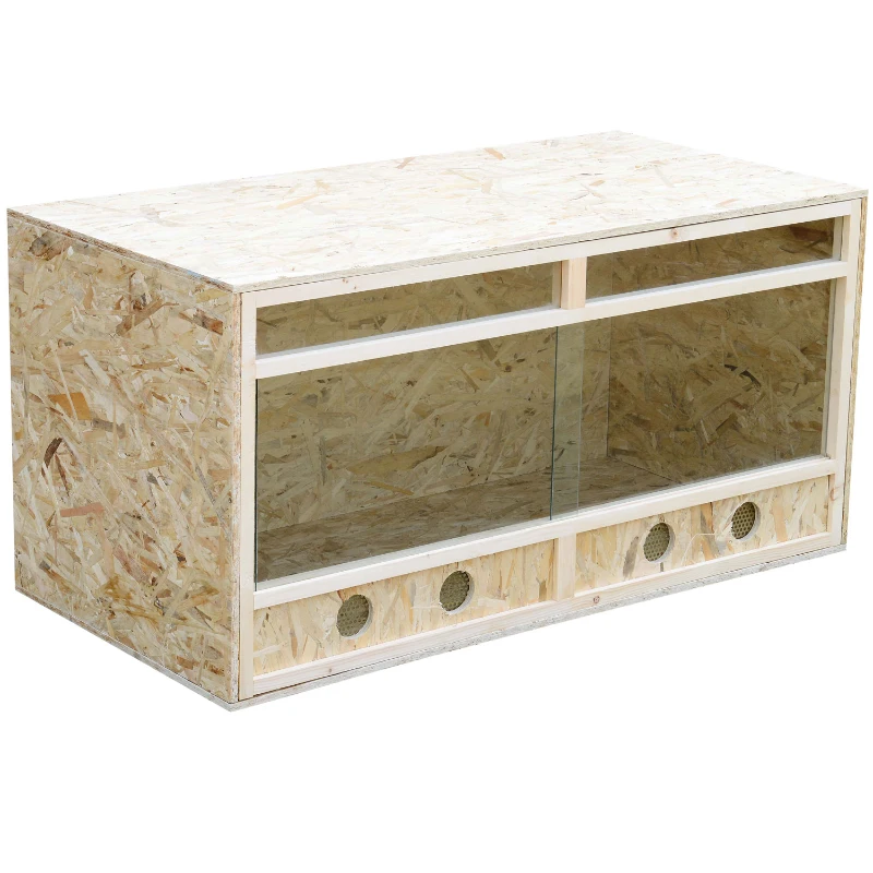 HOMCOM 4 Ft Wooden Reptile Vivarium House