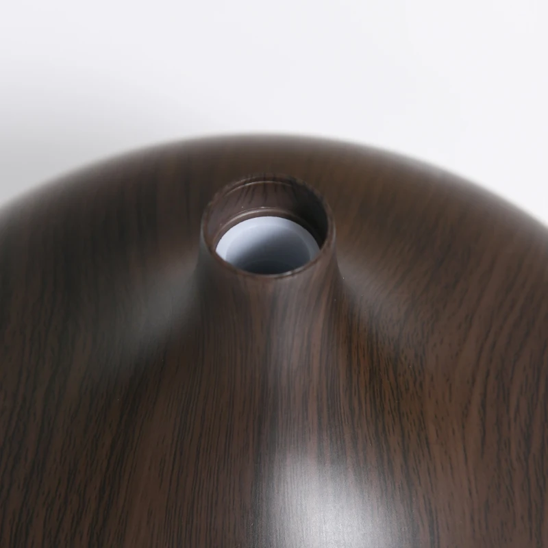 HOMCOM 400ml Aroma Diffuser for Essential Oils & Water Humidifier w/ 7 LED Lights Timer Auto Shutdown Home Office Relaxation Mini Spa Dark Brown