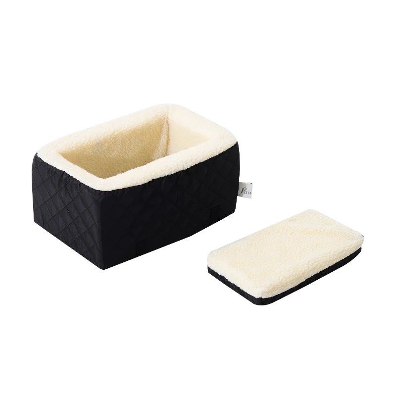 PawHut Pet Soft Safety Car Seat Carrier,  (38 x 24 x 18 cm)-Black