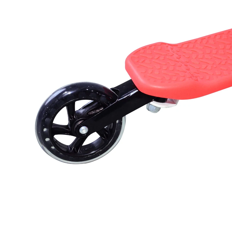 HOMCOM Outdoor Push Stunt Scooter 2 Wheels Fixed Bar 360° Street Commuter Street Push Scooter For Adult Teen Urban Scooter - Red