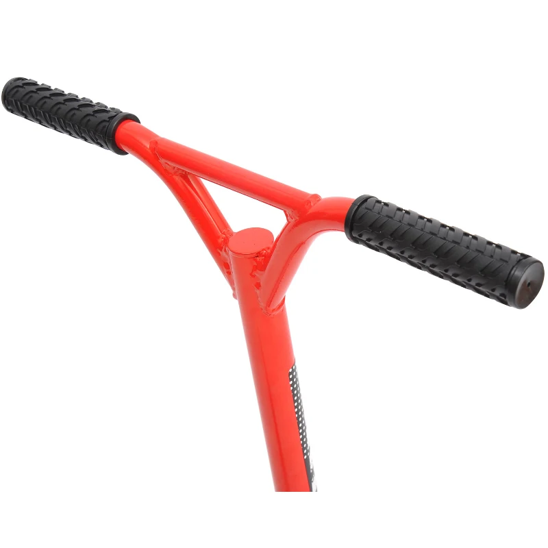 HOMCOM Outdoor Push Stunt Scooter 2 Wheels Fixed Bar 360° Street Commuter Street Push Scooter For Adult Teen Urban Scooter Red