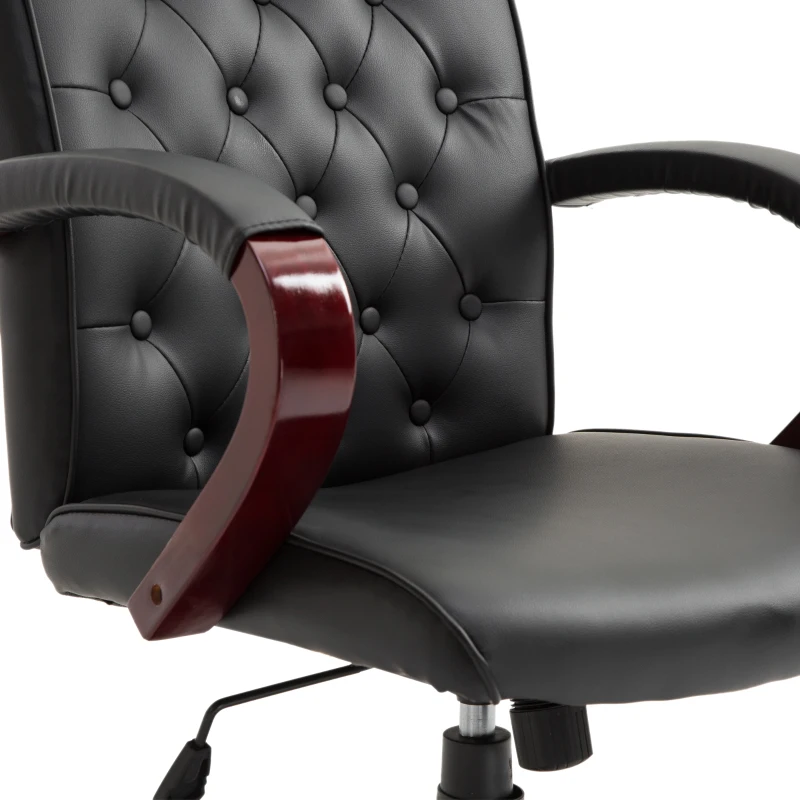 Vinsetto High Back Executive Office Chair, 360° Swivel, PU Leather-Black