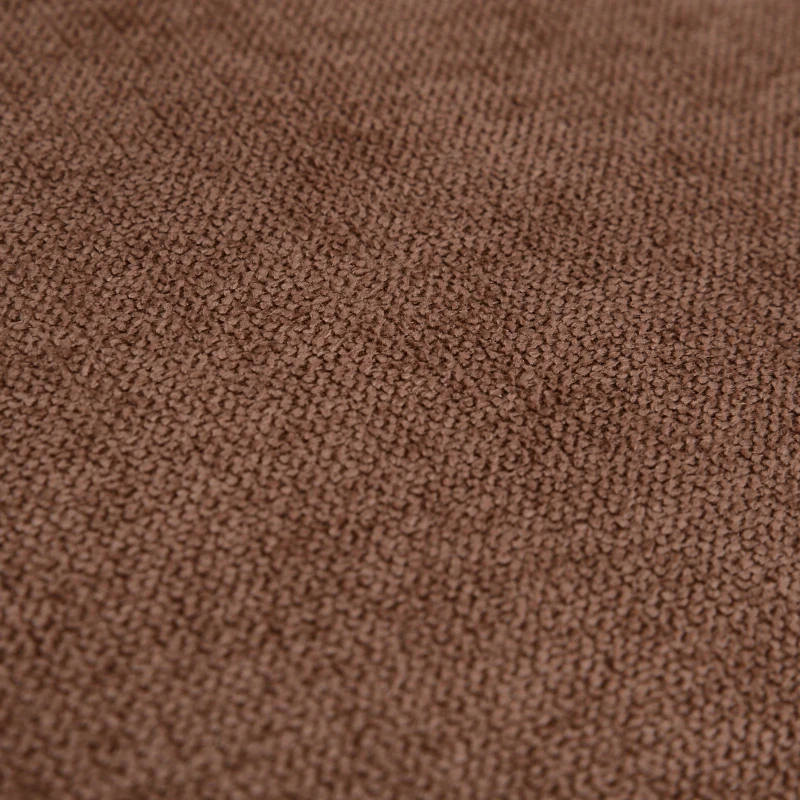 HOMCOM Cotton And Polyester Fabric Solid Wood Single Sofa Chair Home Living Room Brown