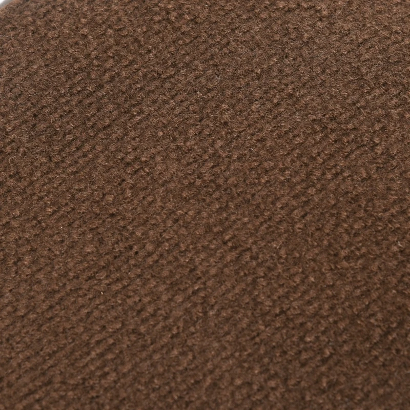 PawHut Wall Mounted Cat Shelf Curved Perch Kitten Bed with Comfortable Removable Carpet Pad Accessories for Playing Lounging Climbing Jumping Brown