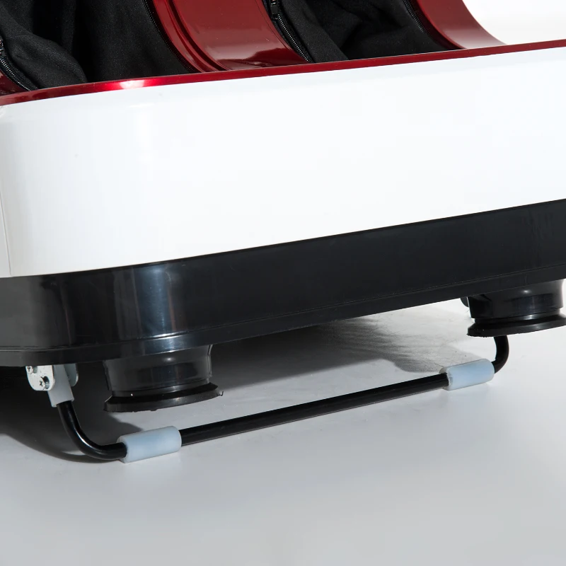 HOMCOM Automatic Heated Electric Foot Massager-Red/White/Black